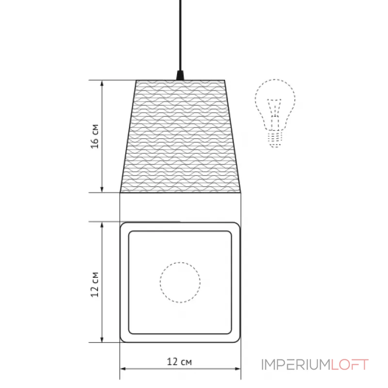 Люстра Luis Chandelier Line black от ImperiumLoft