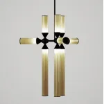 Люстра на штанге Castle 9-02 Black and Milk