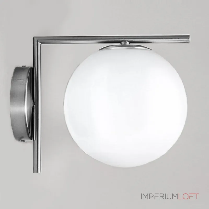 Бра IC Lighting Flos white ball IC C/W Chrome от ImperiumLoft Бра IC Lighting Flos white ball IC C/W Chrome от ImperiumLoft