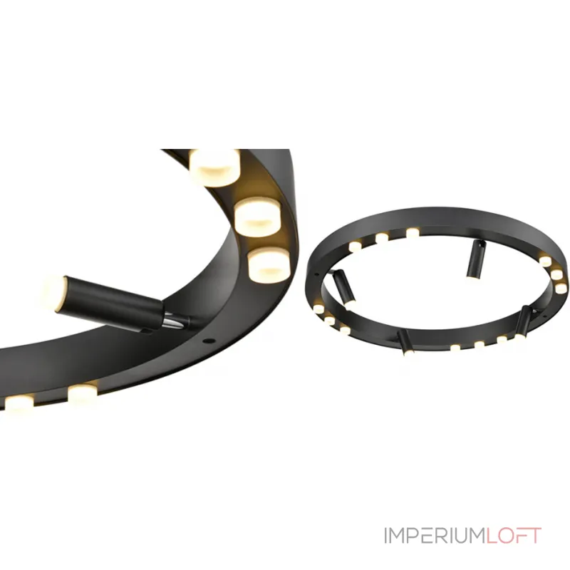 Потолочная люстра Rigor & Conciseness Lighting Black Disk