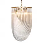 Люстра Retro Frozen Glass Chandelier 44 Champagne от ImperiumLoft