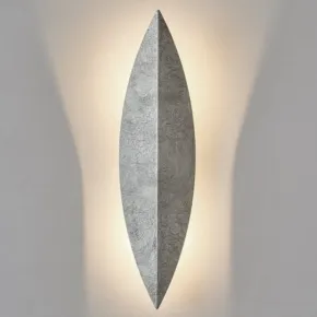 Art Deco Leaf Wall Lamp Silver Art Deco Leaf Wall Lamp Silver