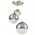 Светильник подвесной Mirror Ball Silver 3 плафона  от ImperiumLoft