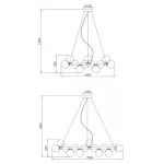 Подвесная люстра Milk Bubble Round Chandelier