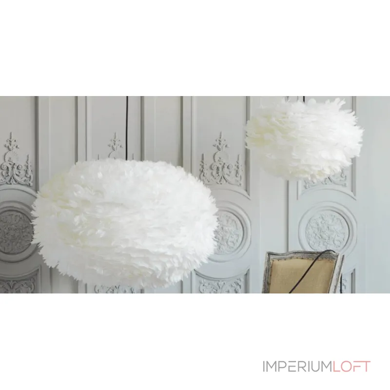 Люстра из перьев Plumage White от ImperiumLoft