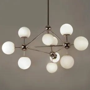 Люстра на штанге Modo Chandelier White Glass L10 Люстра на штанге Modo Chandelier White Glass L10