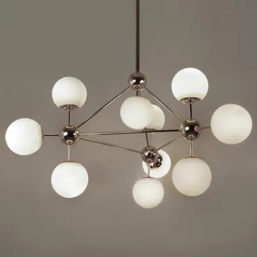 Люстра на штанге Modo Chandelier White Glass L10 Люстра на штанге Modo Chandelier White Glass L10