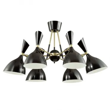 Потолочная люстра Duke Chandelier 6 black
