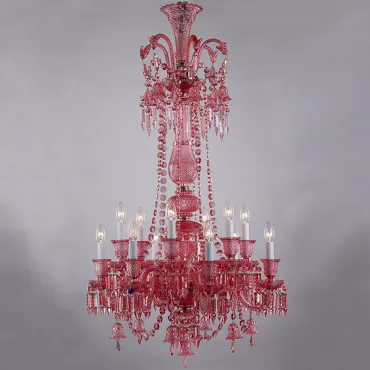 Подвесная люстра BACCARAT Chandelier Pink Glass