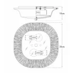 Потолочный светильник Utopia Round Sconce Black от ImperiumLoft