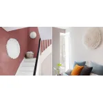 Декор на стену из перьев Plumage Pink c подсветкой от ImperiumLoft