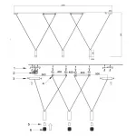 Wireflow LED White Suspension lam 3 патрона от ImperiumLoft