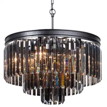 Подвесная люстра ODEON Gray glass 3-TIER Black D52 Подвесная люстра ODEON Gray glass 3-TIER Black D52