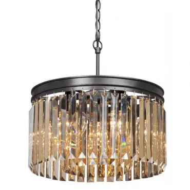 Подвесная люстра RH Rhys Amber GLASSS Prism Round Chandelier 40 Подвесная люстра RH Rhys Amber GLASSS Prism Round Chandelier 40