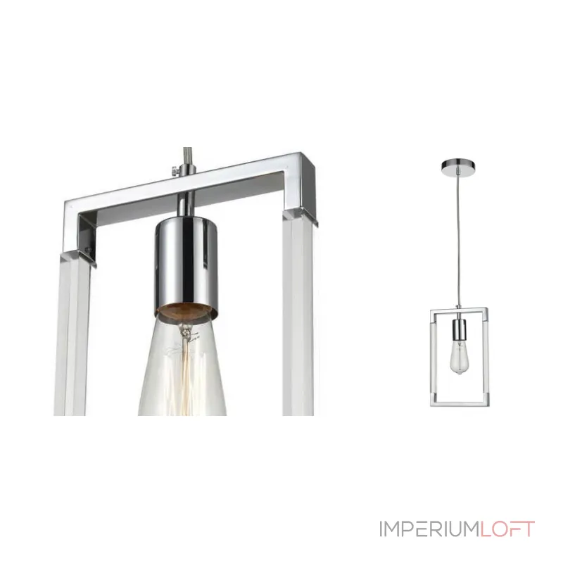 Подвесной светильник Transparent Strips Chromium One от ImperiumLoft Подвесной светильник Transparent Strips Chromium One от ImperiumLoft