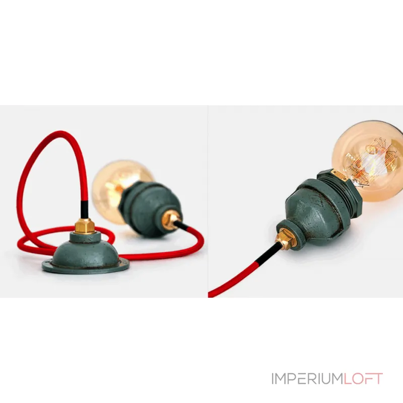 Подвесной светильник Steampunk Cage Glass Edison Ceiling Lamp №2 от ImperiumLoft