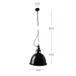 Подвесной светильник Metal Bell Retro Color Light от ImperiumLoft