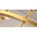 Подвесная хрустальная люстра Lotus flower Clear Glass lamp 15