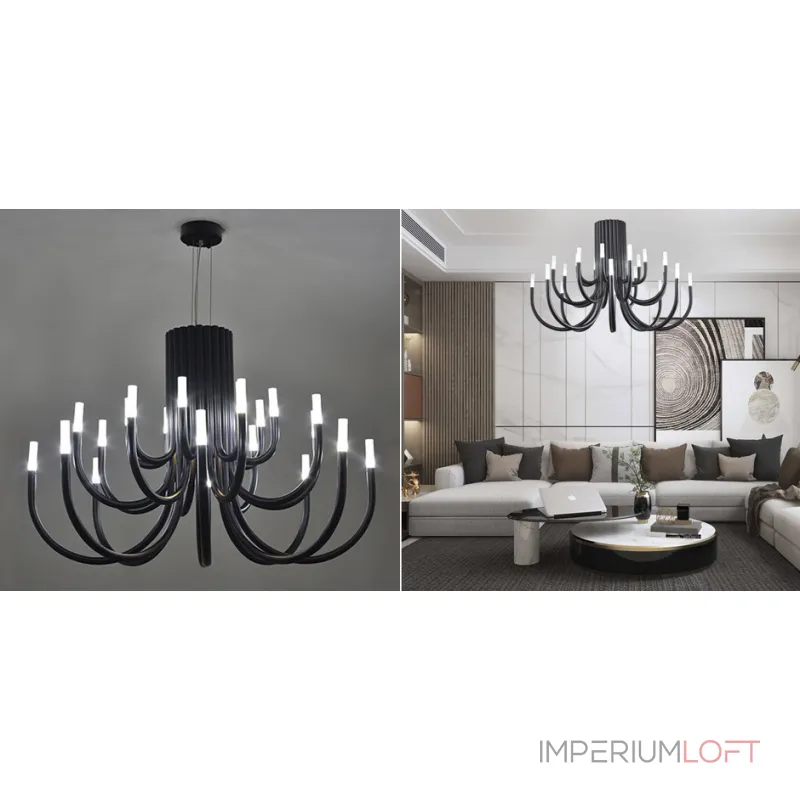 Подвесная люстра LAURA D287 Black