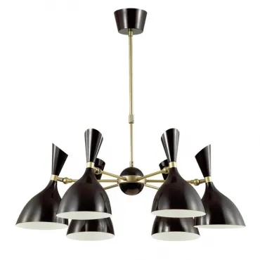 Люстра на штанге Duke Chandelier 6 black