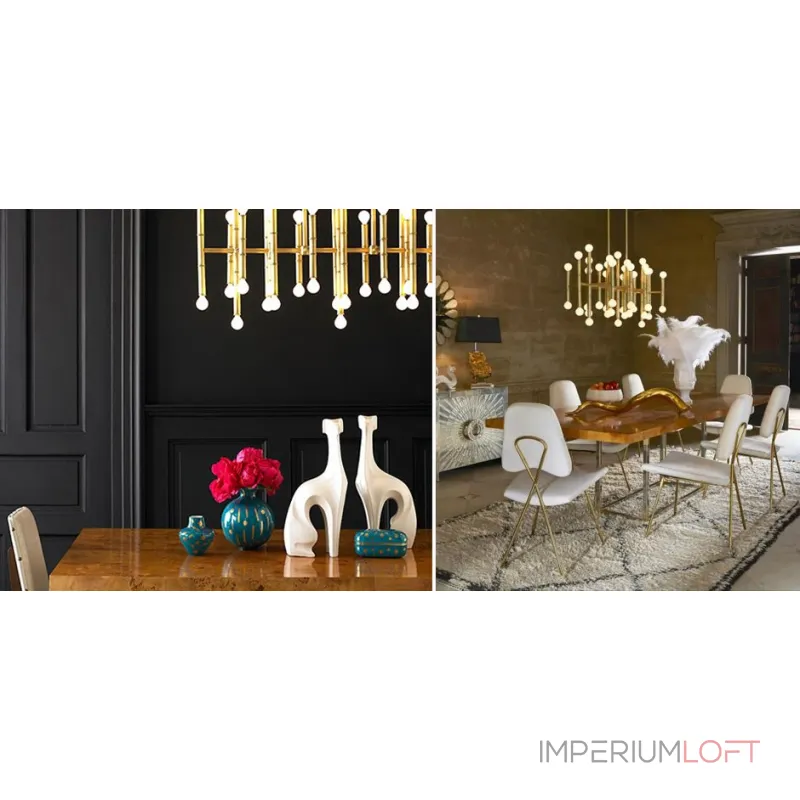 Люстра на штанге Meurice Rectangular Chandelier Jonathan Adler