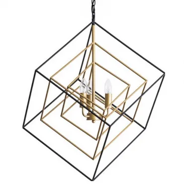 Подвесной светильник CUBIST Pendant Black and Gold 3 lamp Подвесной светильник CUBIST Pendant Black and Gold 3 lamp