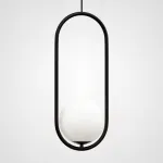 Подвесной светильник Matthew McCormick hoop 50 Black MILA Pendant от ImperiumLoft