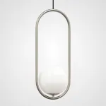 Подвесной светильник Matthew McCormick hoop 50 Silver MILA Pendant от ImperiumLoft