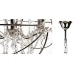 Подвесная люстра RH Foucault's Orb Crystal Chandelier Polished Nickel Small