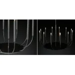 Подвесная люстра RH Quenouilles Round Chandelier black