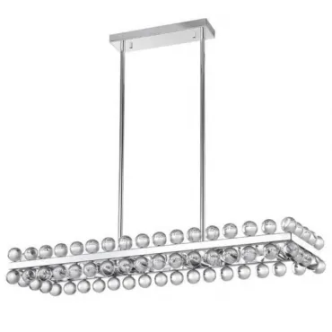 Люстра на штанге Sacramento Transparent Balls Rectangle Chandelier Люстра на штанге Sacramento Transparent Balls Rectangle Chandelier