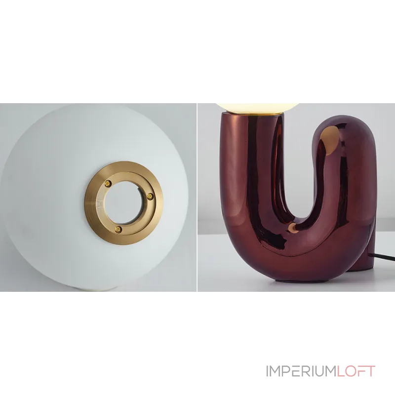 Настольная лампа Maroon Spiral от ImperiumLoft