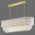 Люстра на штанге Murano Glass ICE Chandelier Rectangle
