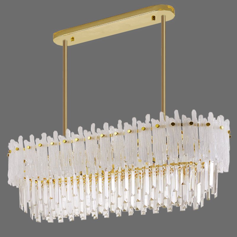 Люстра на штанге Murano Glass ICE Chandelier Rectangle Люстра на штанге Murano Glass ICE Chandelier Rectangle