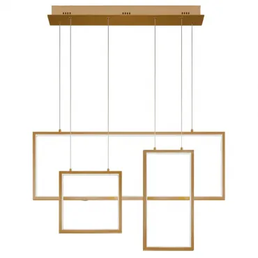 Подвесная люстра Rectangle Geometry Chandelier Gold 3