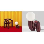 Настольная лампа Maroon Spiral от ImperiumLoft