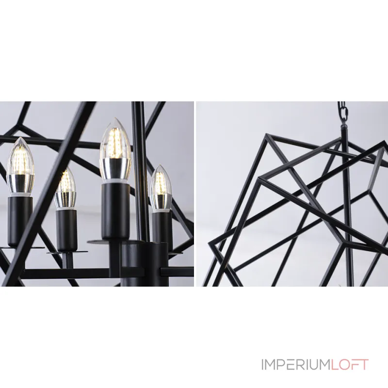 Подвесная люстра Cubist Small Chandelier Black Подвесная люстра Cubist Small Chandelier Black