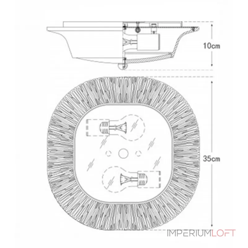 Потолочный светильник Utopia Round Sconce Gold от ImperiumLoft Потолочный светильник Utopia Round Sconce Gold от ImperiumLoft