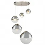 Светильник подвесной Mirror Ball Silver 5 плафонов  от ImperiumLoft