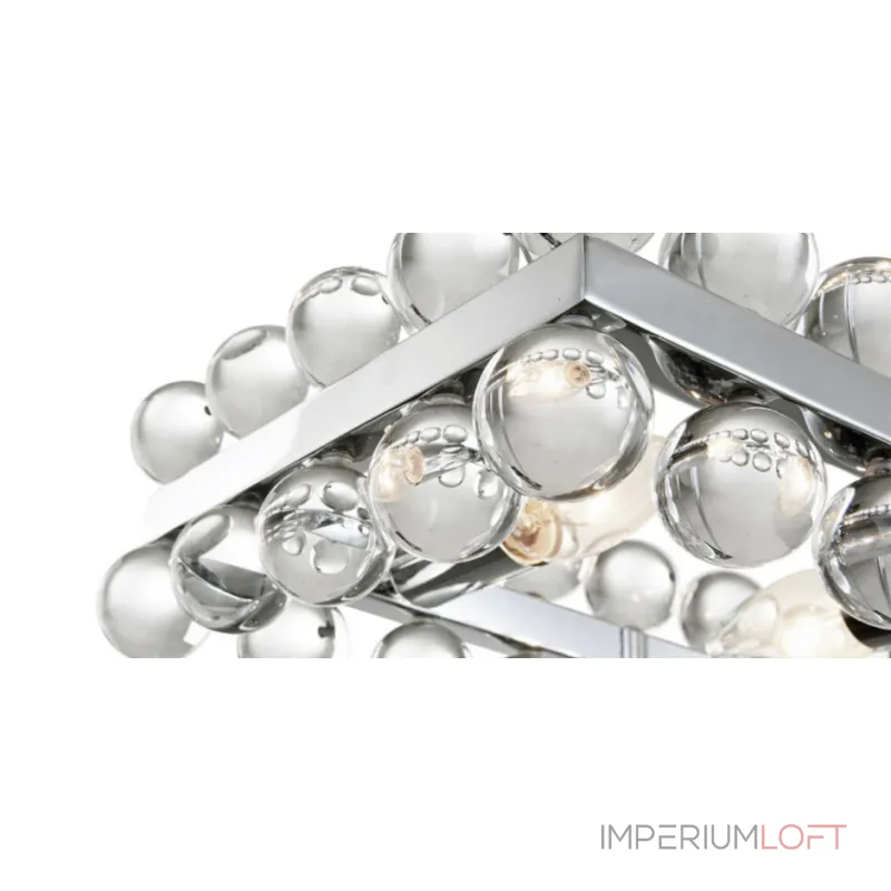 Люстра на штанге Sacramento Transparent Balls Rectangle Chandelier Люстра на штанге Sacramento Transparent Balls Rectangle Chandelier