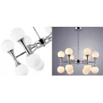 Люстра на штанге Ball Valley Chandelier Chromium 12