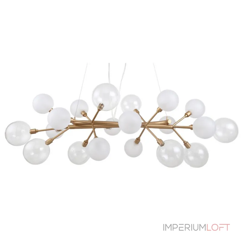 Подвесная люстра Berries Chandelier Rectangle White 100 Подвесная люстра Berries Chandelier Rectangle White 100