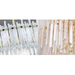 Люстра на штанге Murano Glass ICE Chandelier Rectangle