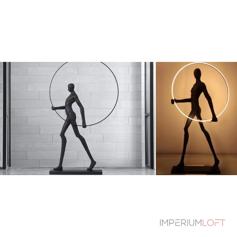 Торшер Man carries light circle от ImperiumLoft