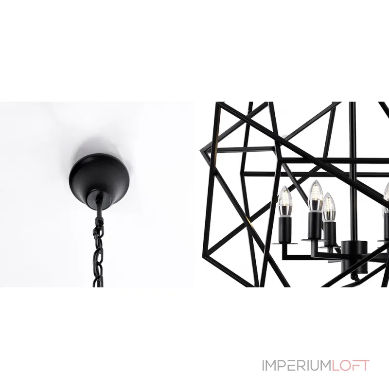 Подвесная люстра Cubist Small Chandelier Black Подвесная люстра Cubist Small Chandelier Black