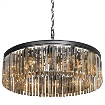 Подвесная люстра RH Rhys Amber GLASS Prism Round Chandelier 80 Подвесная люстра RH Rhys Amber GLASS Prism Round Chandelier 80