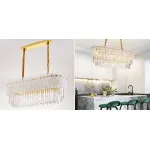 Люстра на штанге Murano Glass ICE Chandelier Rectangle