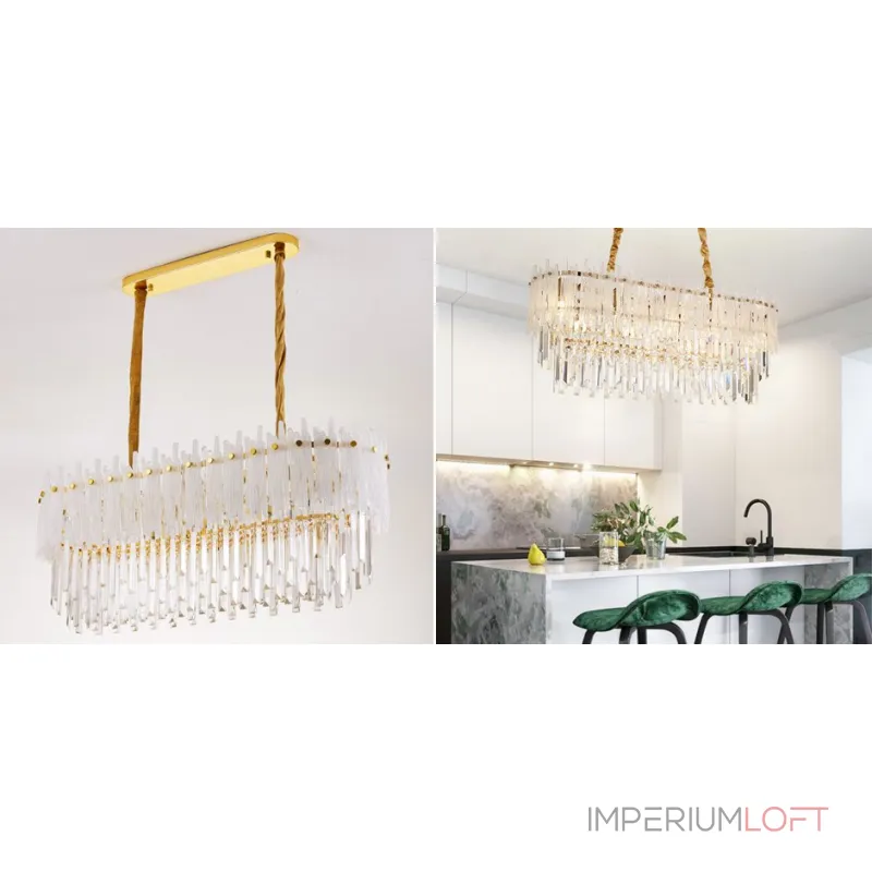 Люстра на штанге Murano Glass ICE Chandelier Rectangle Люстра на штанге Murano Glass ICE Chandelier Rectangle