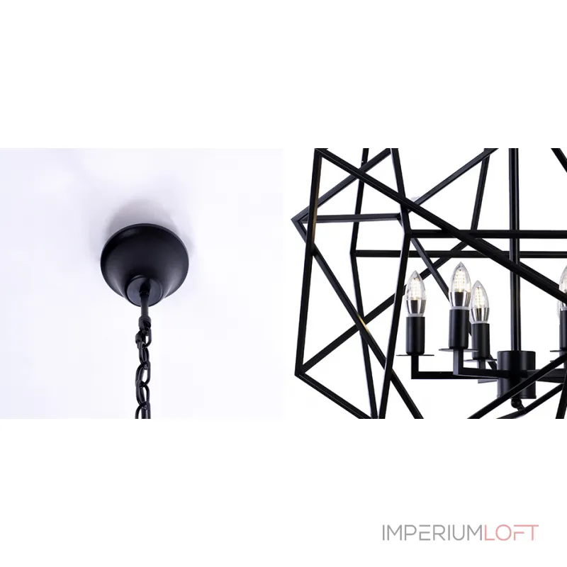 Подвесная люстра Cubist Small Chandelier Black Подвесная люстра Cubist Small Chandelier Black