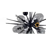 Люстра на штанге Boom Bubble Black 10 плафонов